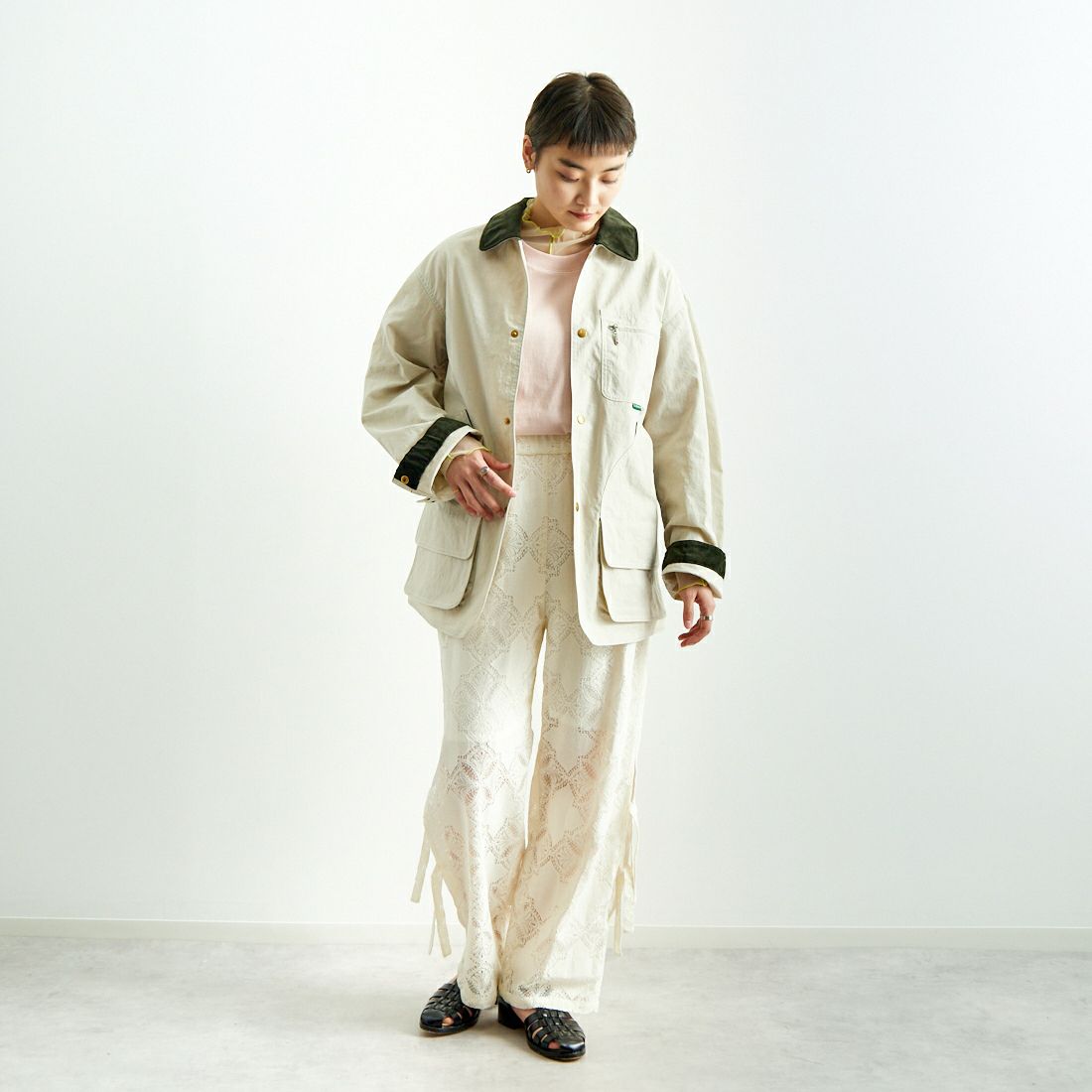 L.L.BEAN [エルエルビーン] BEAN'S フィールドコート [5175-9043] 24 SAND &&モデル身長：160cm 着用サイズ：S&&