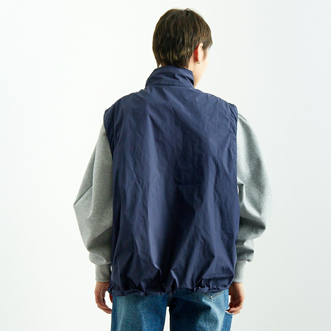 L.L.BEAN [エルエルビーン] ロックスベリーベスト [5175-9048] 67 NAVY &&モデル身長：160cm 着用サイズ：M&&