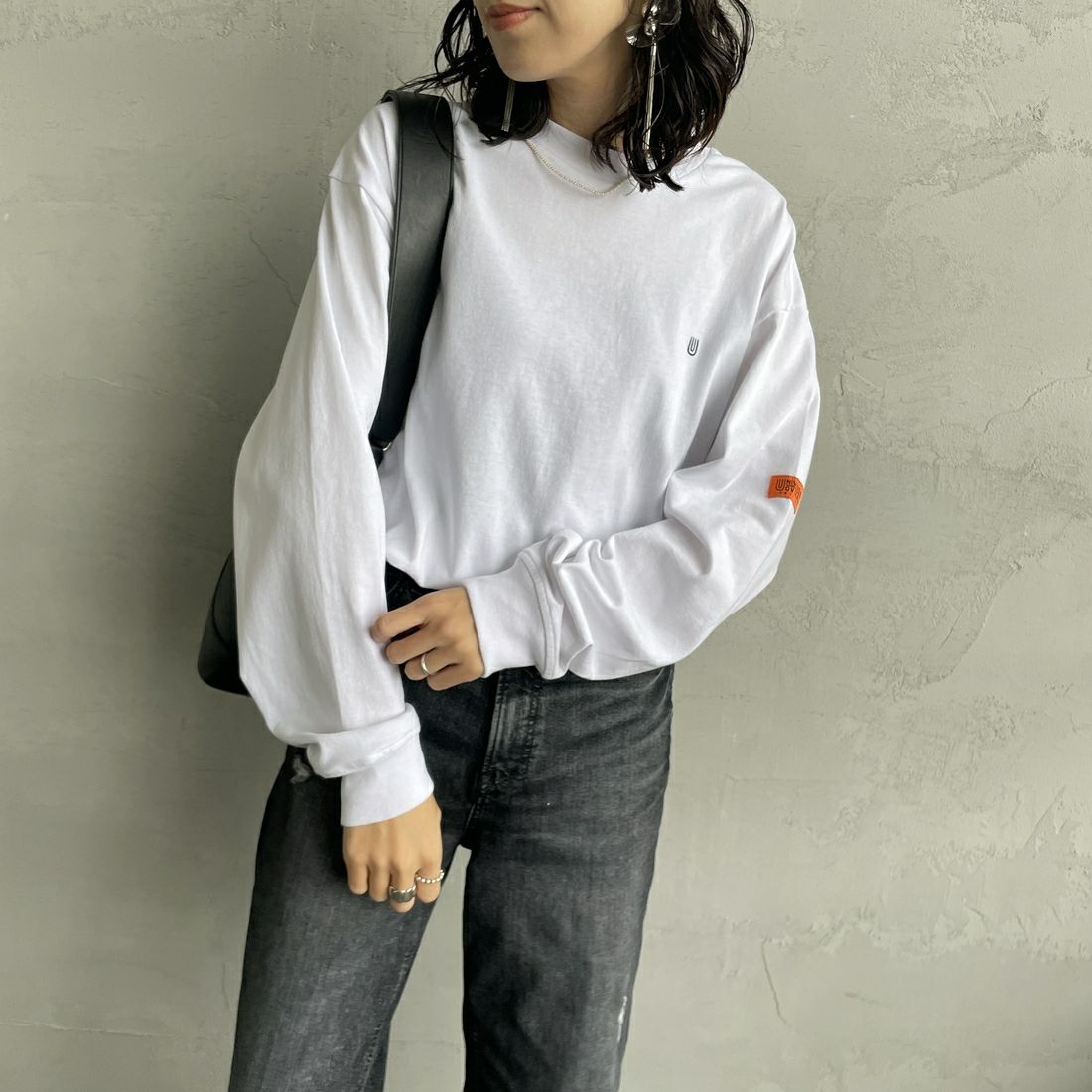 WHITE&&モデル身長：160cm 着用サイズ：S&&