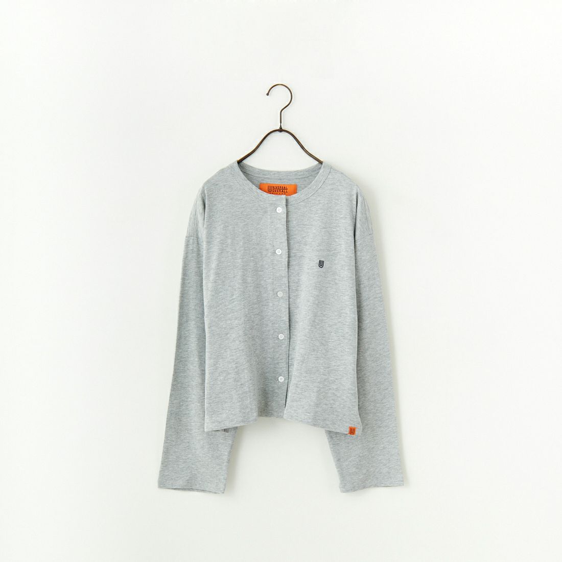 UNIVERSAL OVERALL [ユニバーサルオーバーオール] 別注 スラブカットカーディガン [U2512251IN-JF] GRAY