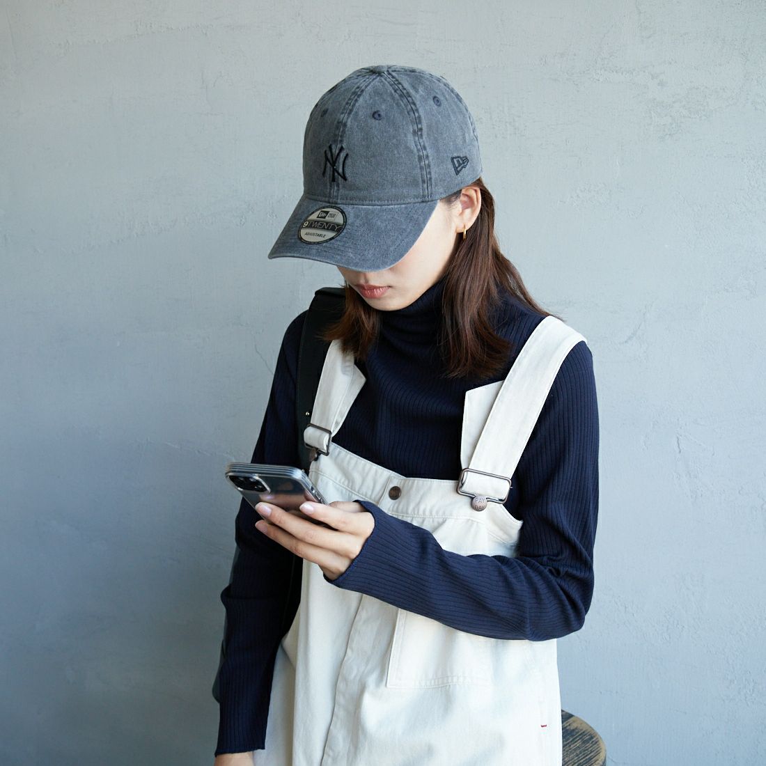 NEW ERA [ニューエラ] 別注 9TWENTY アシッドウォッシュ加工キャップ [14667308-JF] BLACK