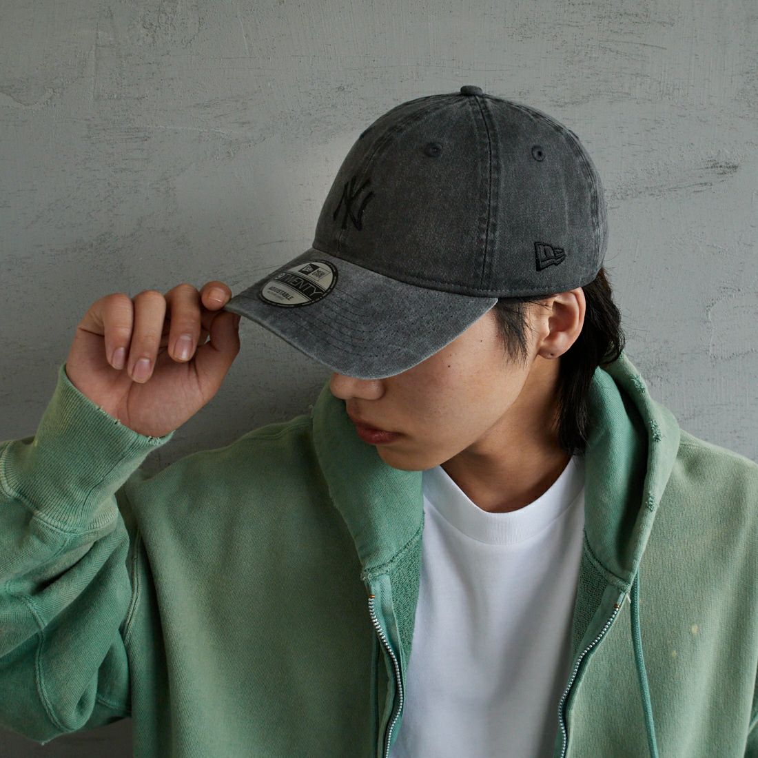 NEW ERA [ニューエラ] 別注 9TWENTY アシッドウォッシュ加工キャップ [14667308-JF] BLACK