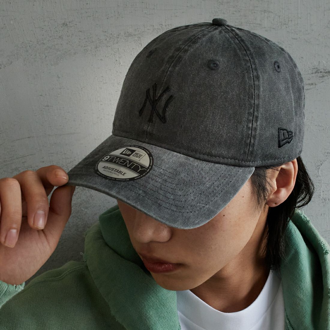 NEW ERA [ニューエラ] 別注 9TWENTY アシッドウォッシュ加工キャップ [14667308-JF] BLACK