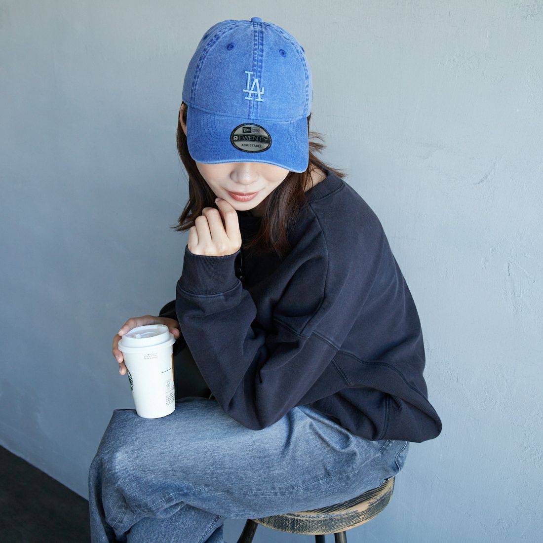 NEW ERA [ニューエラ] 別注 9TWENTY アシッドウォッシュ加工キャップ [14667310-JF] ROYAL