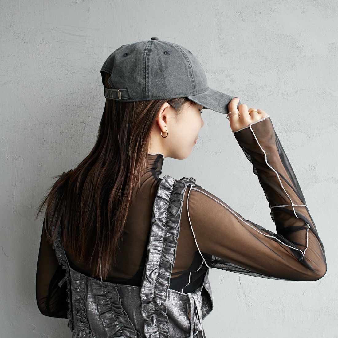 NEW ERA [ニューエラ] 別注 9TWENTY アシッドウォッシュ加工キャップ [14667311-JF] BLACK