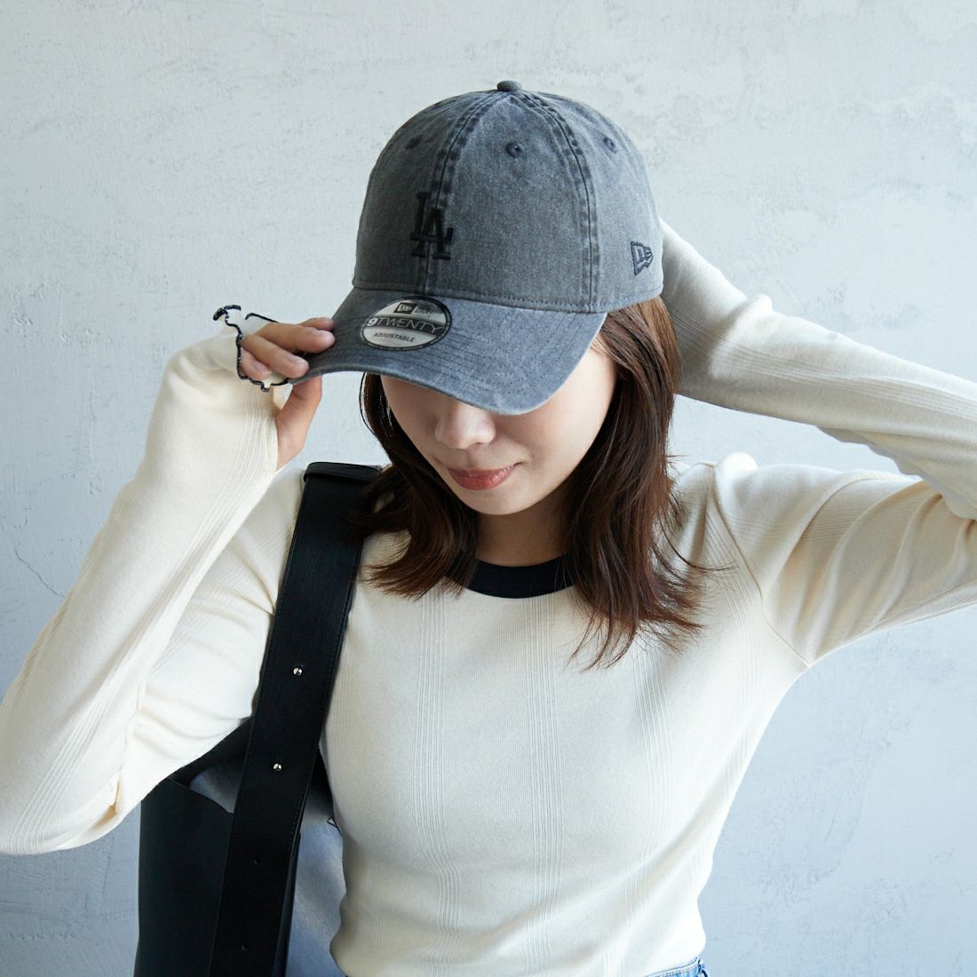 NEW ERA [ニューエラ] 別注 9TWENTY アシッドウォッシュ加工キャップ [14667311-JF] BLACK