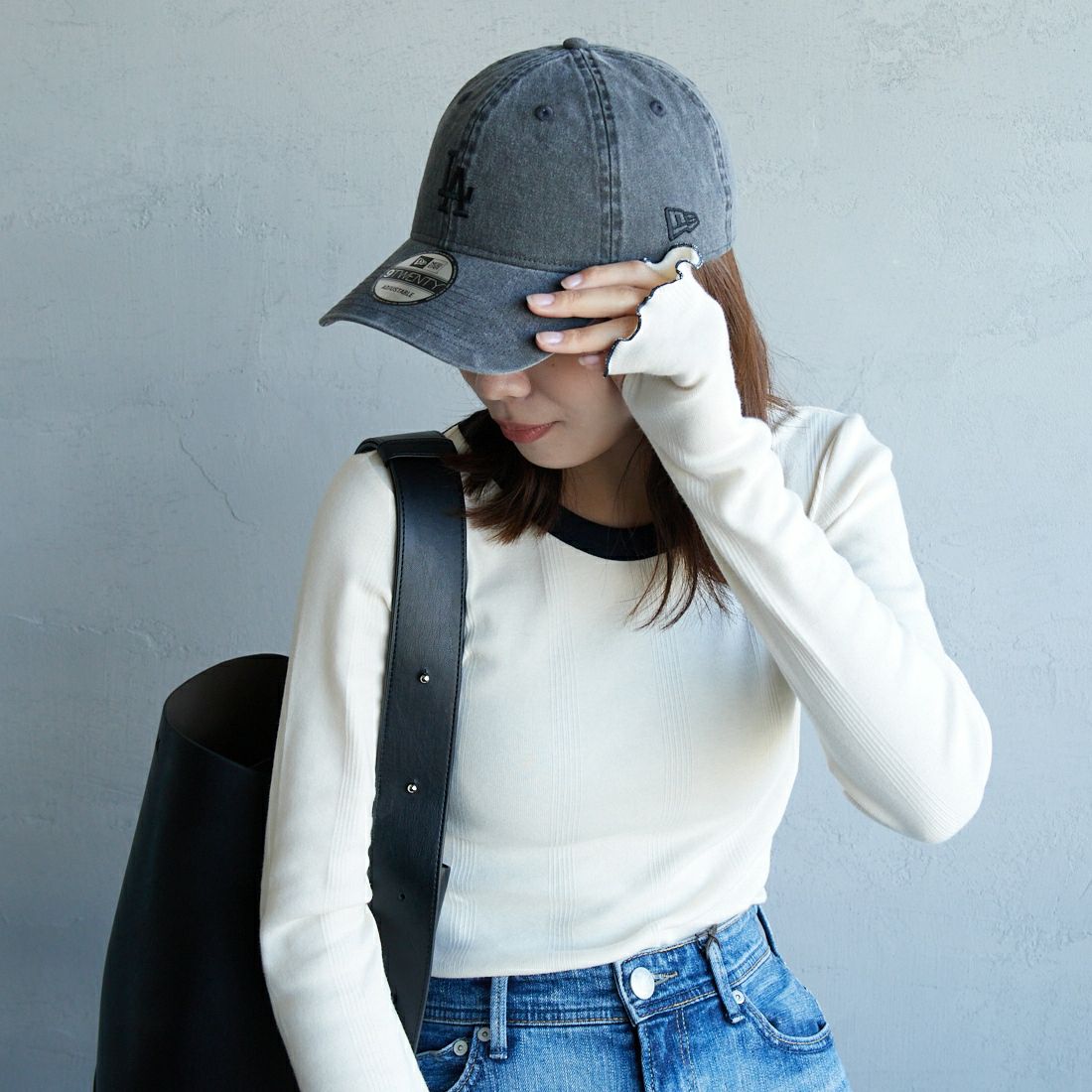 NEW ERA [ニューエラ] 別注 9TWENTY アシッドウォッシュ加工キャップ [14667311-JF] BLACK