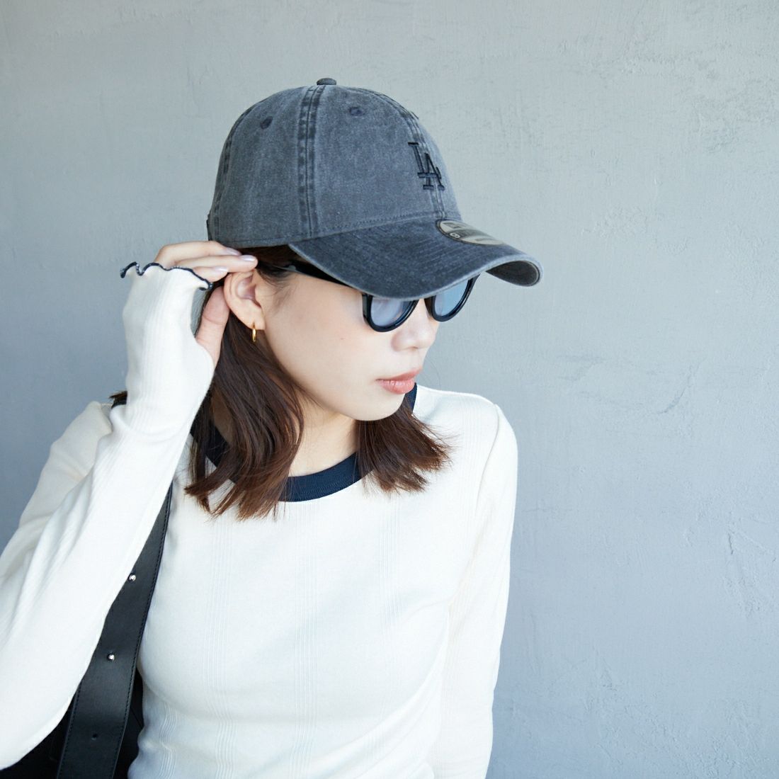 NEW ERA [ニューエラ] 別注 9TWENTY アシッドウォッシュ加工キャップ [14667311-JF] BLACK