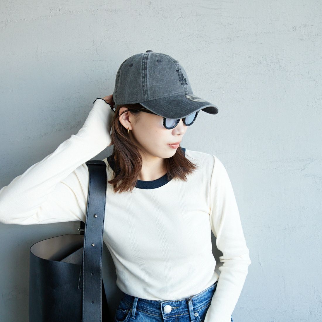 NEW ERA [ニューエラ] 別注 9TWENTY アシッドウォッシュ加工キャップ [14667311-JF] BLACK