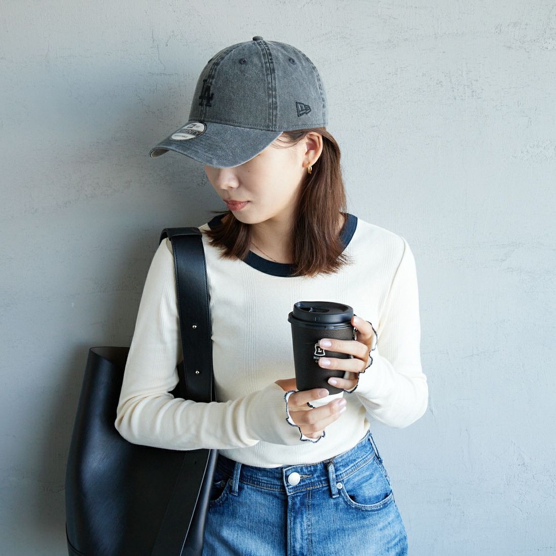 NEW ERA [ニューエラ] 別注 9TWENTY アシッドウォッシュ加工キャップ [14667311-JF] BLACK
