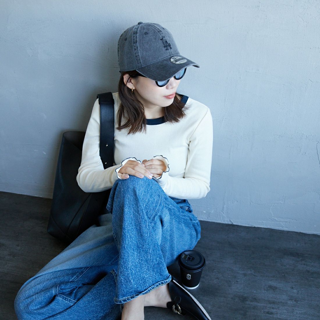 NEW ERA [ニューエラ] 別注 9TWENTY アシッドウォッシュ加工キャップ [14667311-JF] BLACK