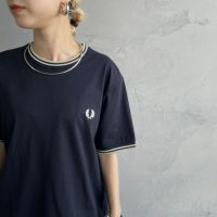 FRED PERRY ツインティップライン ワンポイントロゴ刺繍Tシャツ FRED PERRY tシャツ Tシャツ 「FRED PERRY/フレッドペリー