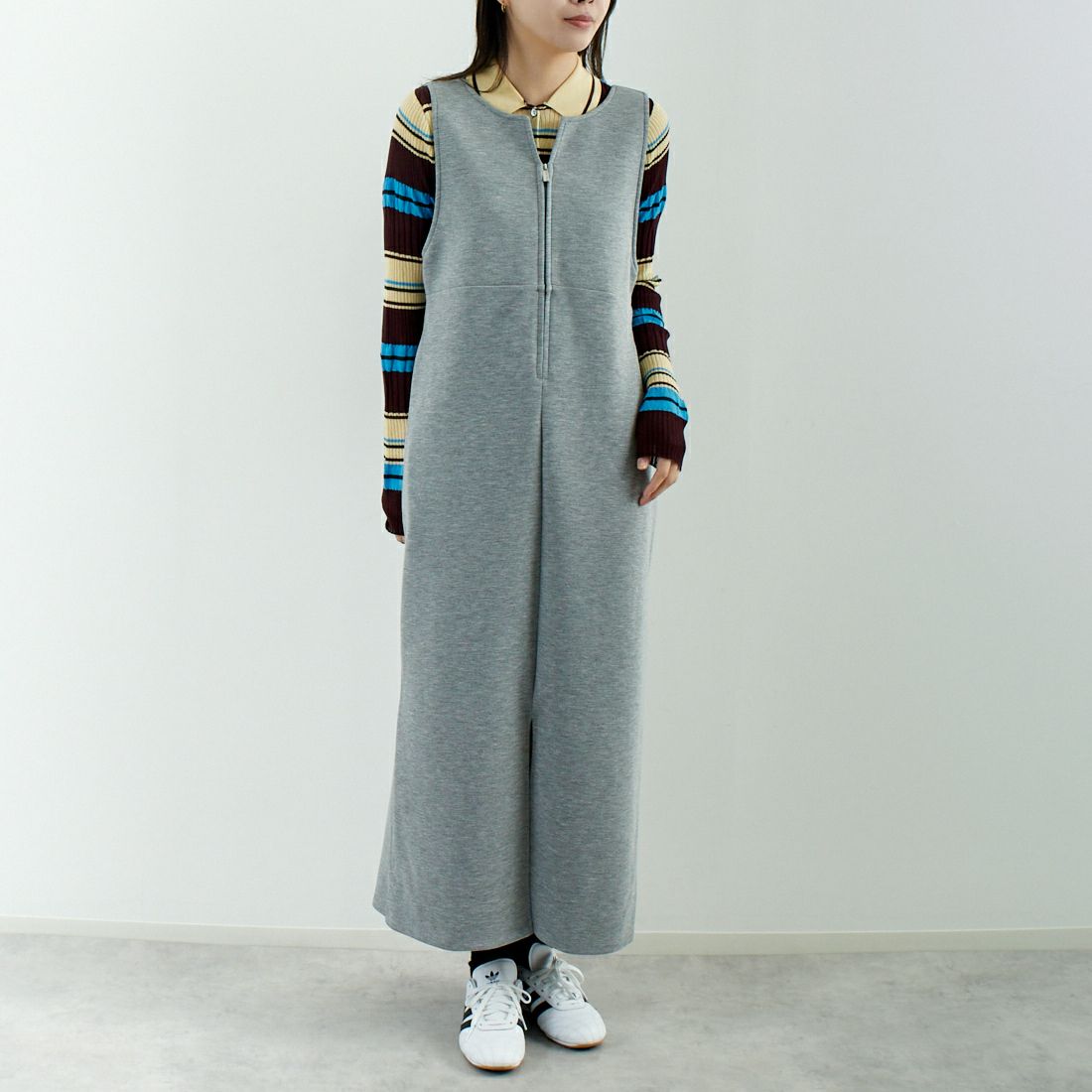 Maison de L'allure [メゾン ドゥ ラリュール] 2WAYダンボールニットジャンスカ [M24142019] 07 GRAY