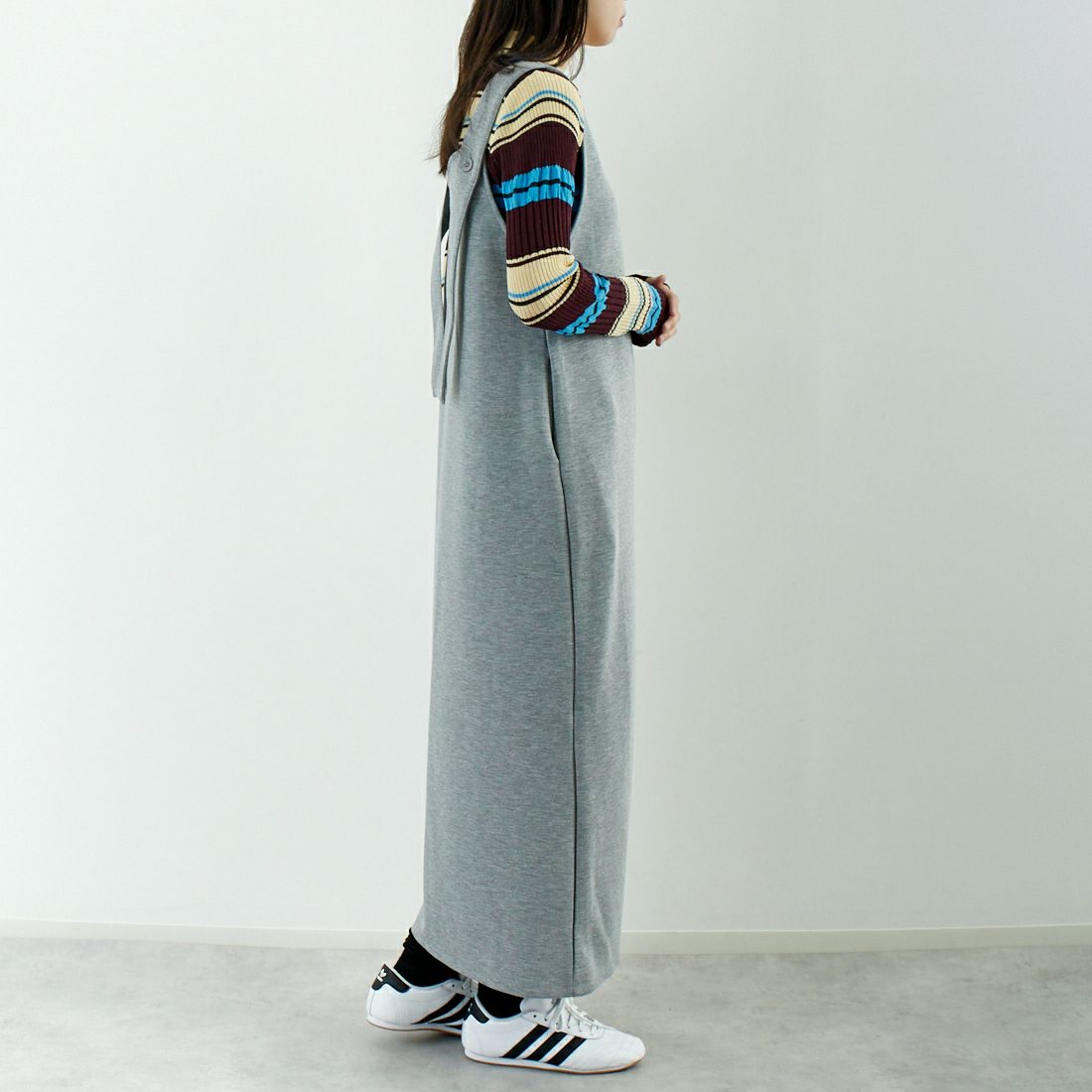 Maison de L'allure [メゾン ドゥ ラリュール] 2WAYダンボールニットジャンスカ [M24142019] 07 GRAY