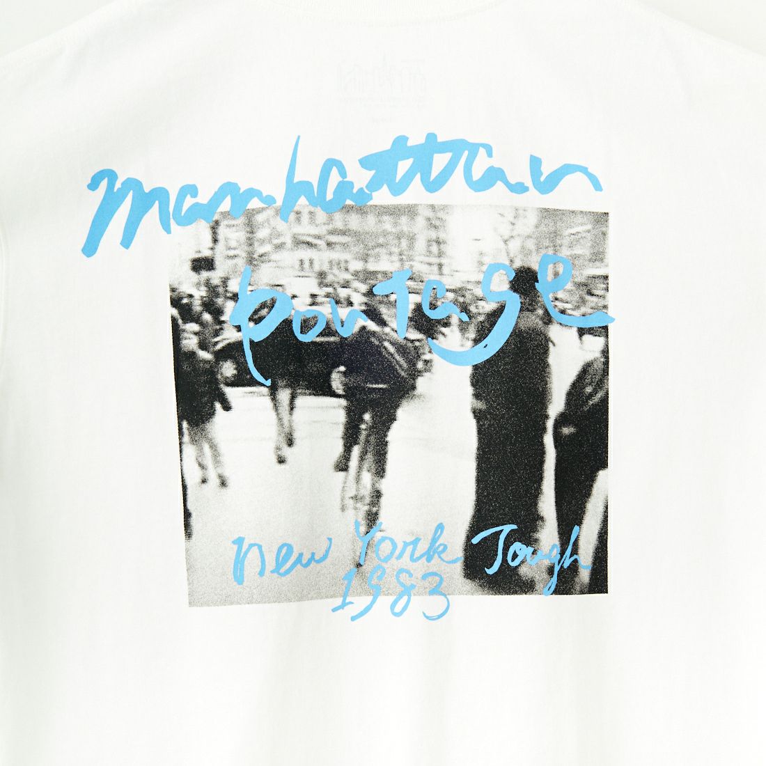 MANHATTAN PORTAGE [マンハッタンポーテージ] 別注 バックフォトプリントTシャツ [25SSMP-IN67-JF] WHITE