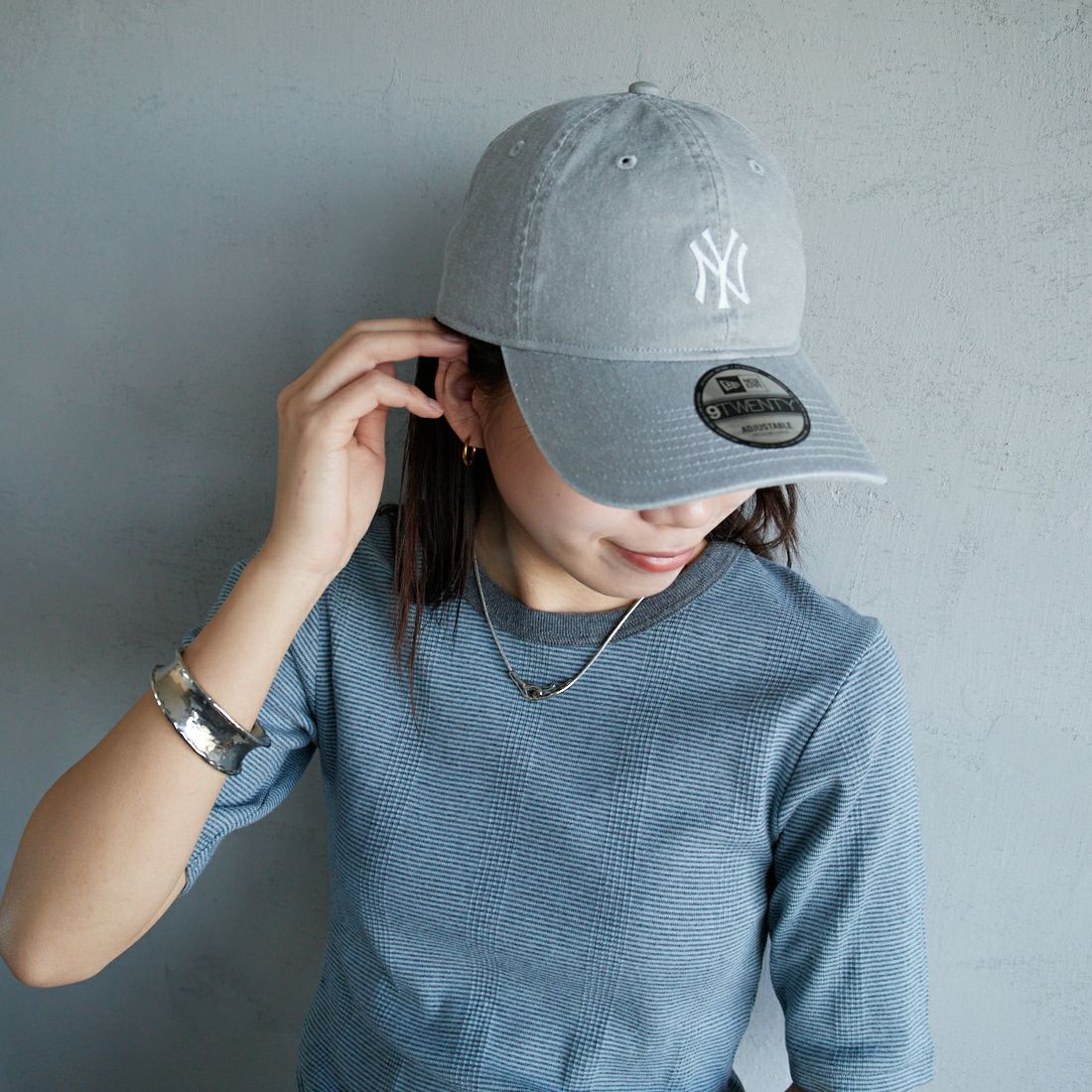 NEW ERA [ニューエラ] 別注 9TWENTY アシッドウォッシュ加工キャップ [14682599-JF] GRAY