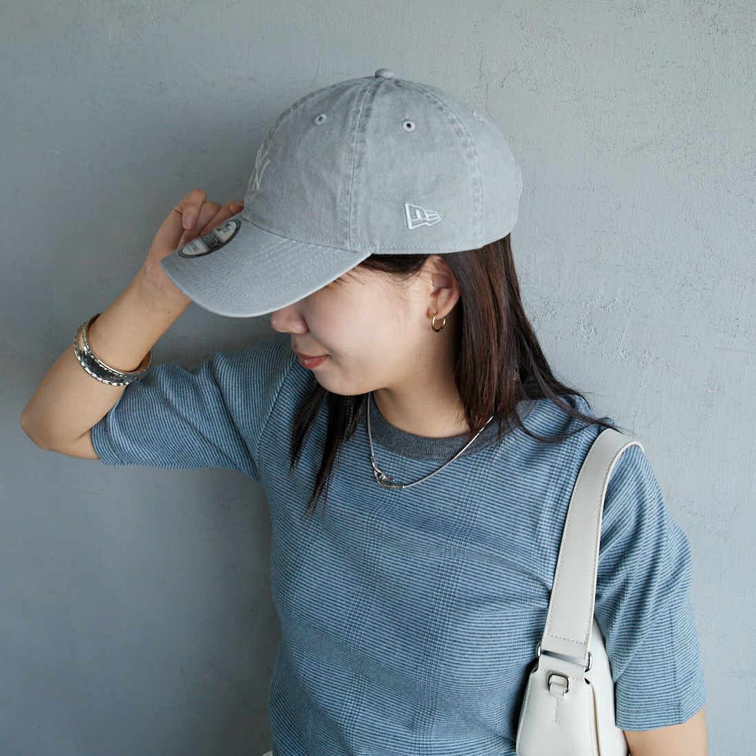NEW ERA [ニューエラ] 別注 9TWENTY アシッドウォッシュ加工キャップ [14682599-JF] GRAY