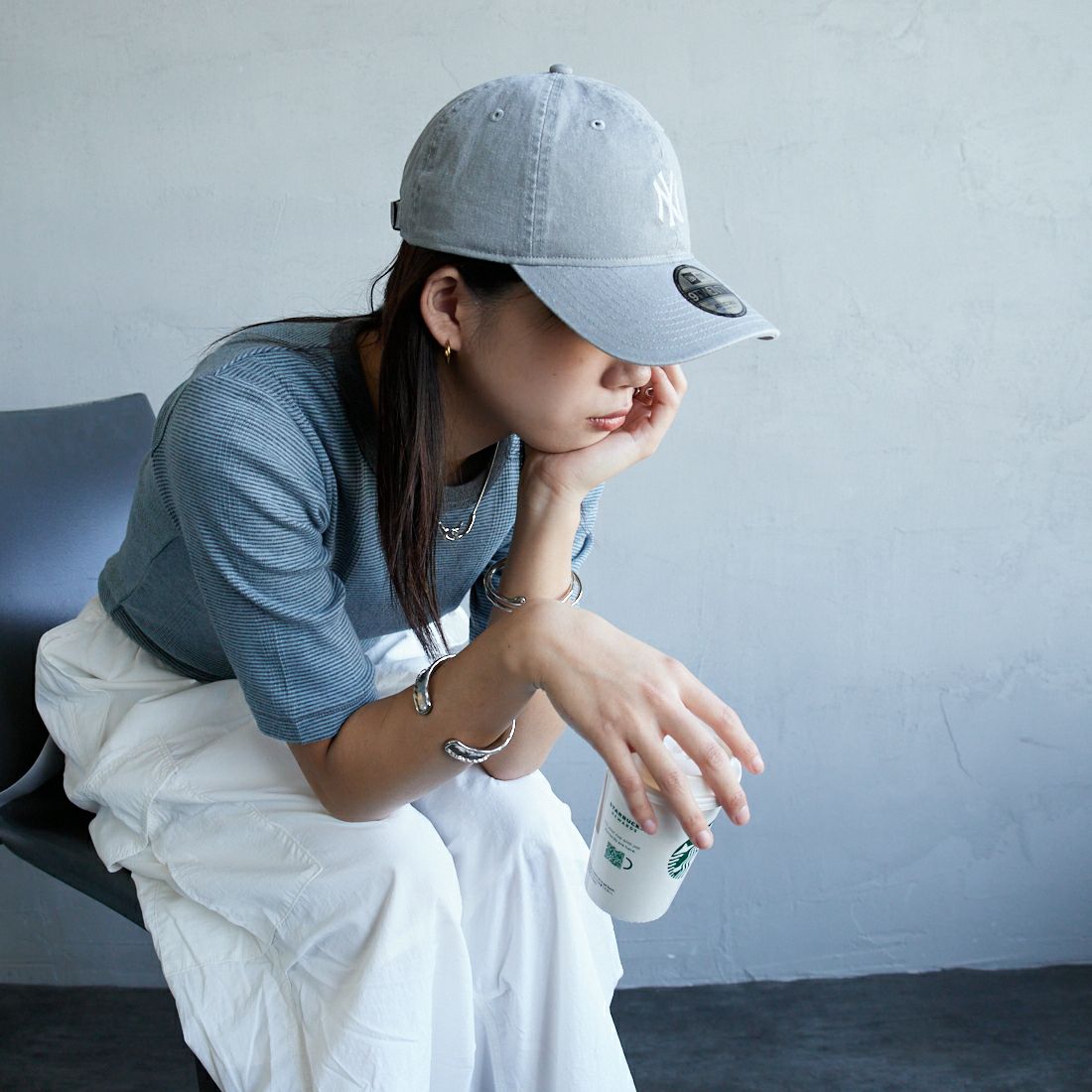 NEW ERA [ニューエラ] 別注 9TWENTY アシッドウォッシュ加工キャップ [14682599-JF] GRAY
