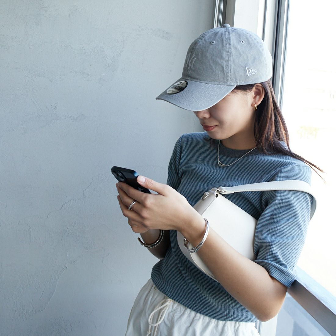 NEW ERA [ニューエラ] 別注 9TWENTY アシッドウォッシュ加工キャップ [14682599-JF] GRAY
