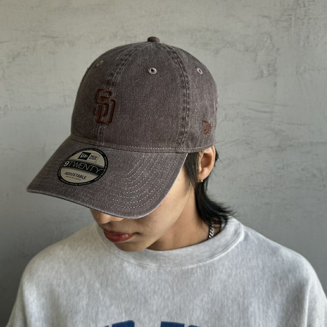 NEW ERA [ニューエラ] 別注 9TWENTY アシッドウォッシュ加工キャップ [14682598-JF] BROWN