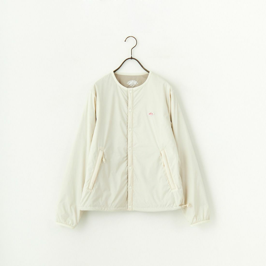 DANTON [ダントン] インサレーションノーカラージャケット [DT-A0632SNT] IVORY