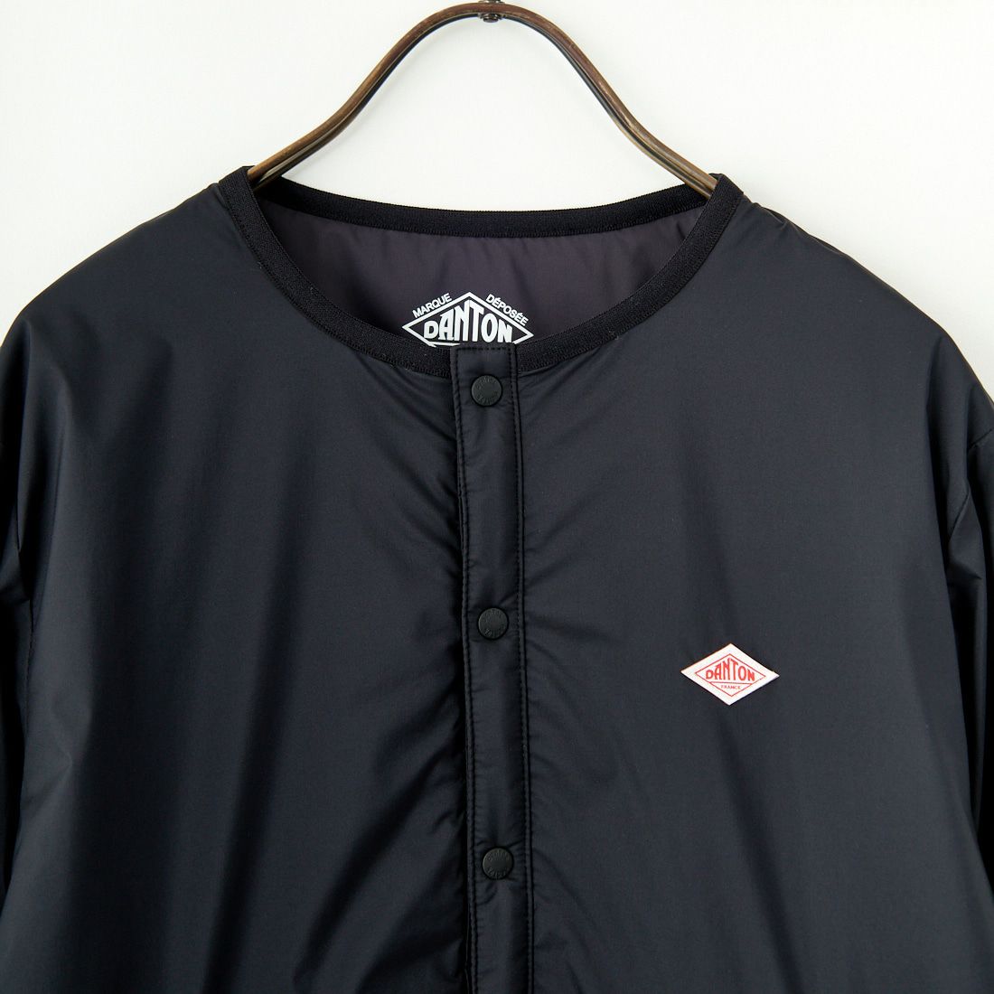 DANTON [ダントン] インサレーションノーカラージャケット [DT-A0632SNT] BLACK