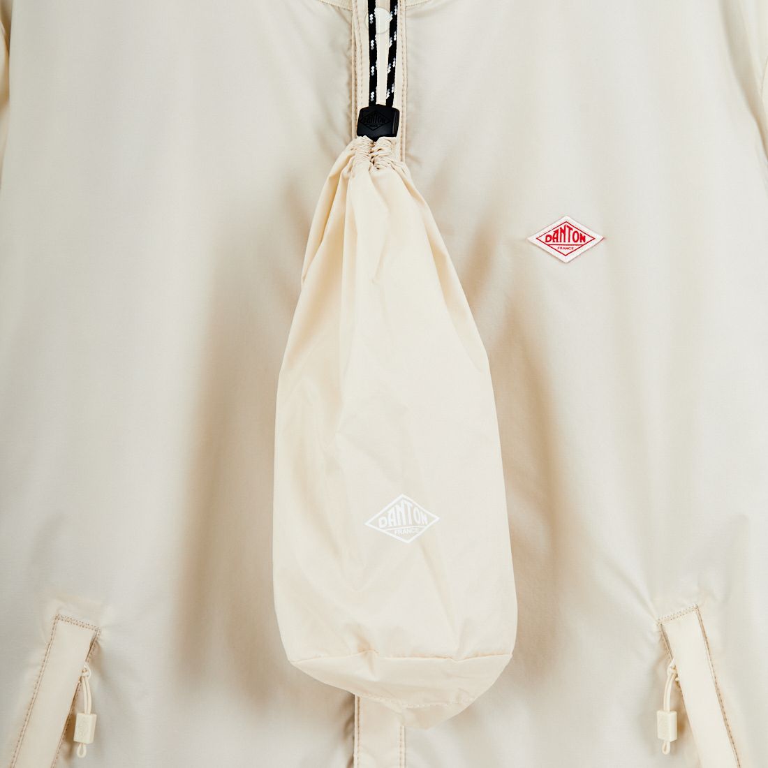 DANTON [ダントン] インサレーションノーカラージャケット [DT-A0632SNT] IVORY
