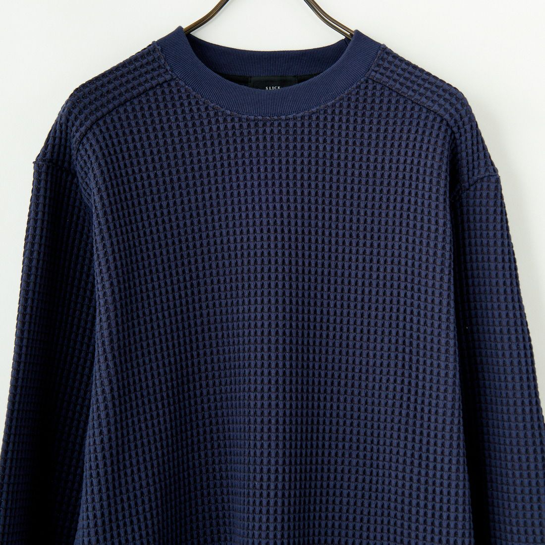 SLICK [スリック] ビッグワッフルプルオーバー [5155917] 210 NAVY