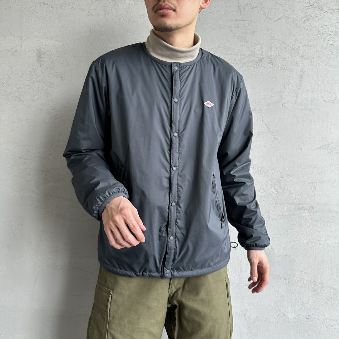 STEEL GREY&&モデル身長：168cm 着用サイズ：L&&