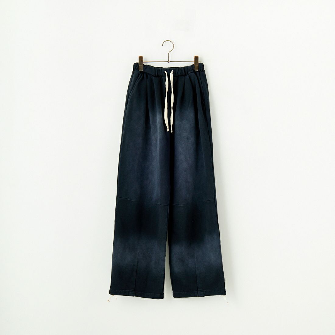 Jeans Factory Clothes [ジーンズファクトリークローズ] ピグメント加工 バレルワイドスウェットパンツ [2521-410IN] BLACK