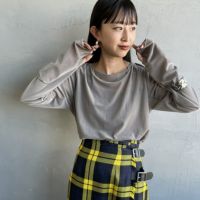 05 L.GRAY&&モデル身長：150cm 着用サイズ：F&&