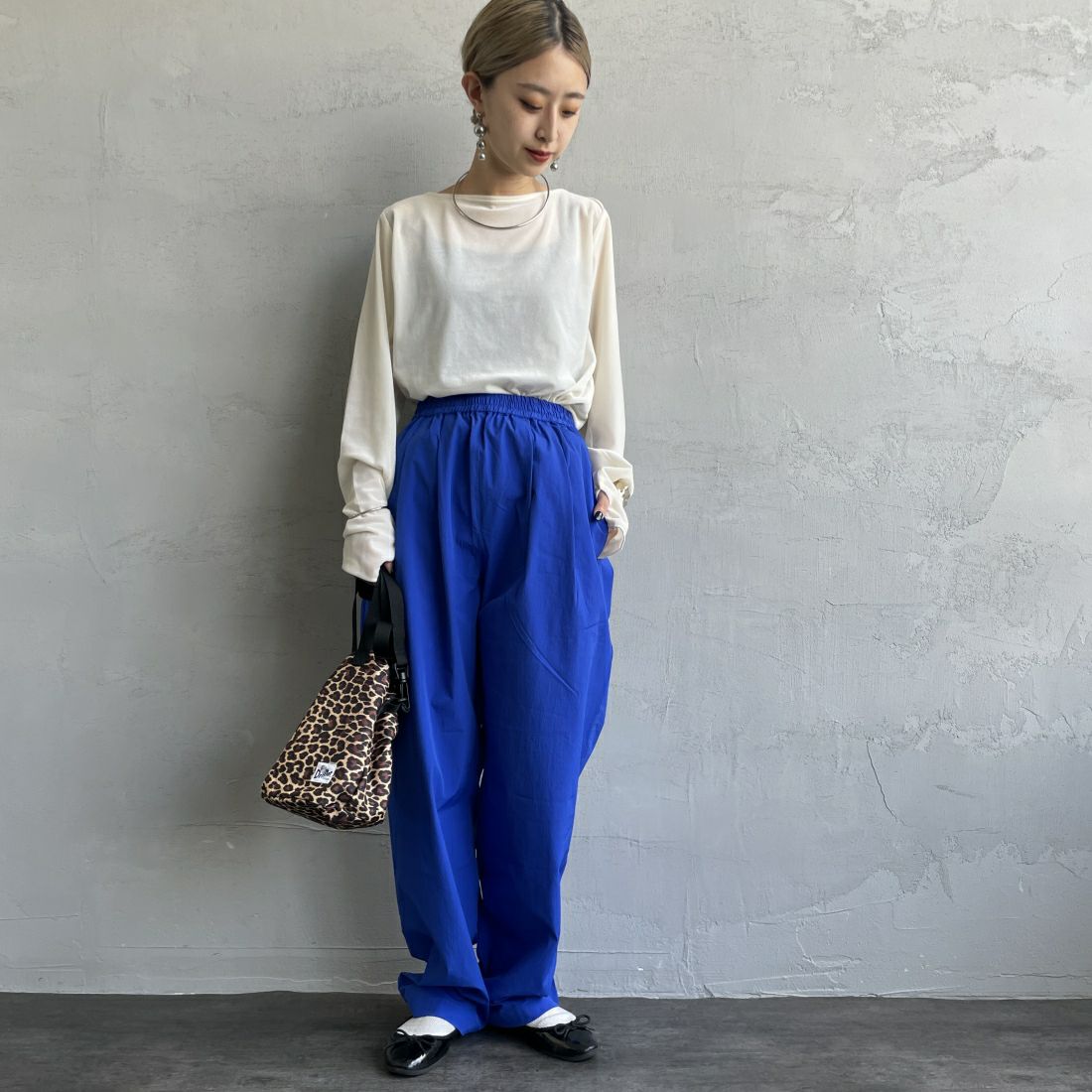 nenom [ネノム] レイヤードシアーベロアカットソー [NE24132011] 02 OFF &&モデル身長：150cm 着用サイズ：F&&