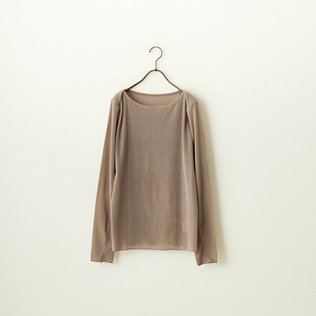 nenom [ネノム] レイヤードシアーベロアカットソー [NE24132011] 05 L.GRAY