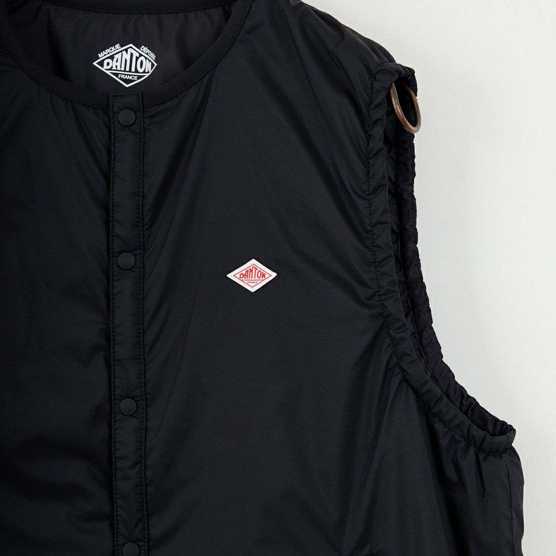 DANTON [ダントン] インサレーションノーカラーベスト [DT-A0635SNT] BLACK