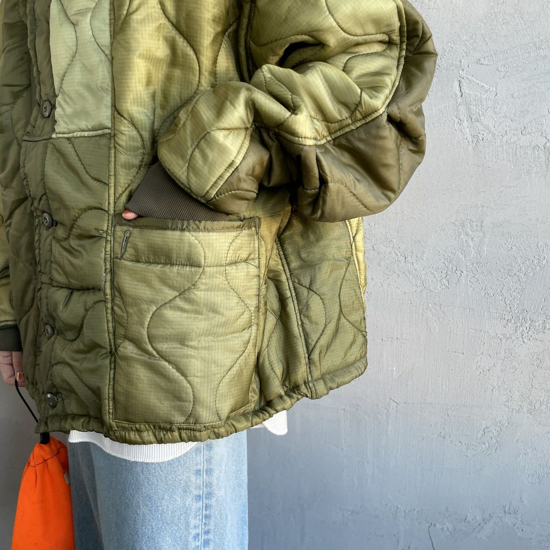 ODDMENT [オッドメント] M-65 リメイクショートキルティングライナージャケット [QUILT-NEW-SHORT-JKT] OLIVE