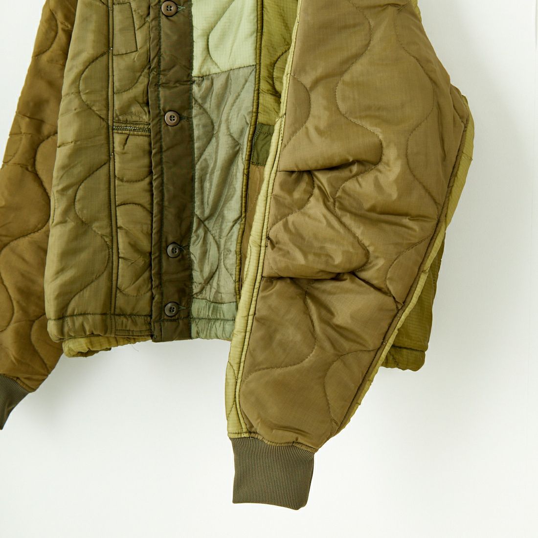 ODDMENT [オッドメント] M-65 リメイクショートキルティングライナージャケット [QUILT-NEW-SHORT-JKT] OLIVE