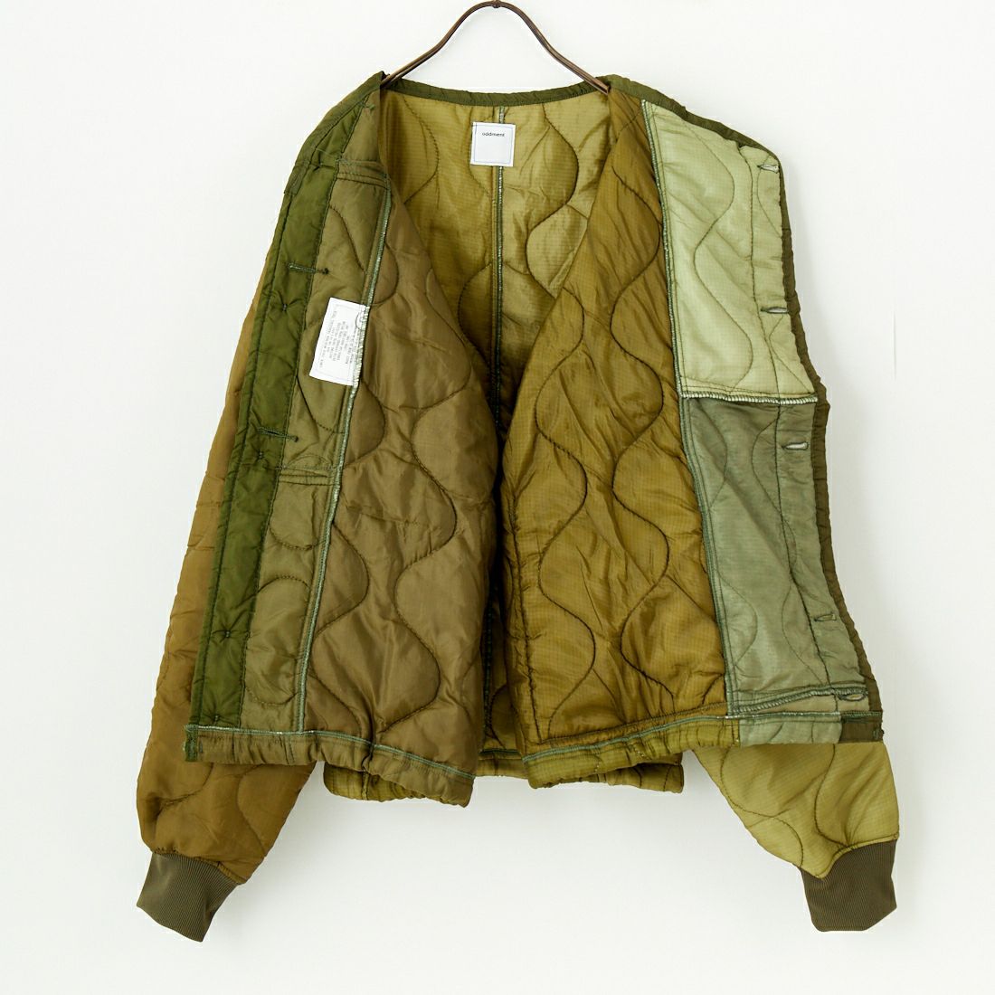 ODDMENT [オッドメント] M-65 リメイクショートキルティングライナージャケット [QUILT-NEW-SHORT-JKT] OLIVE