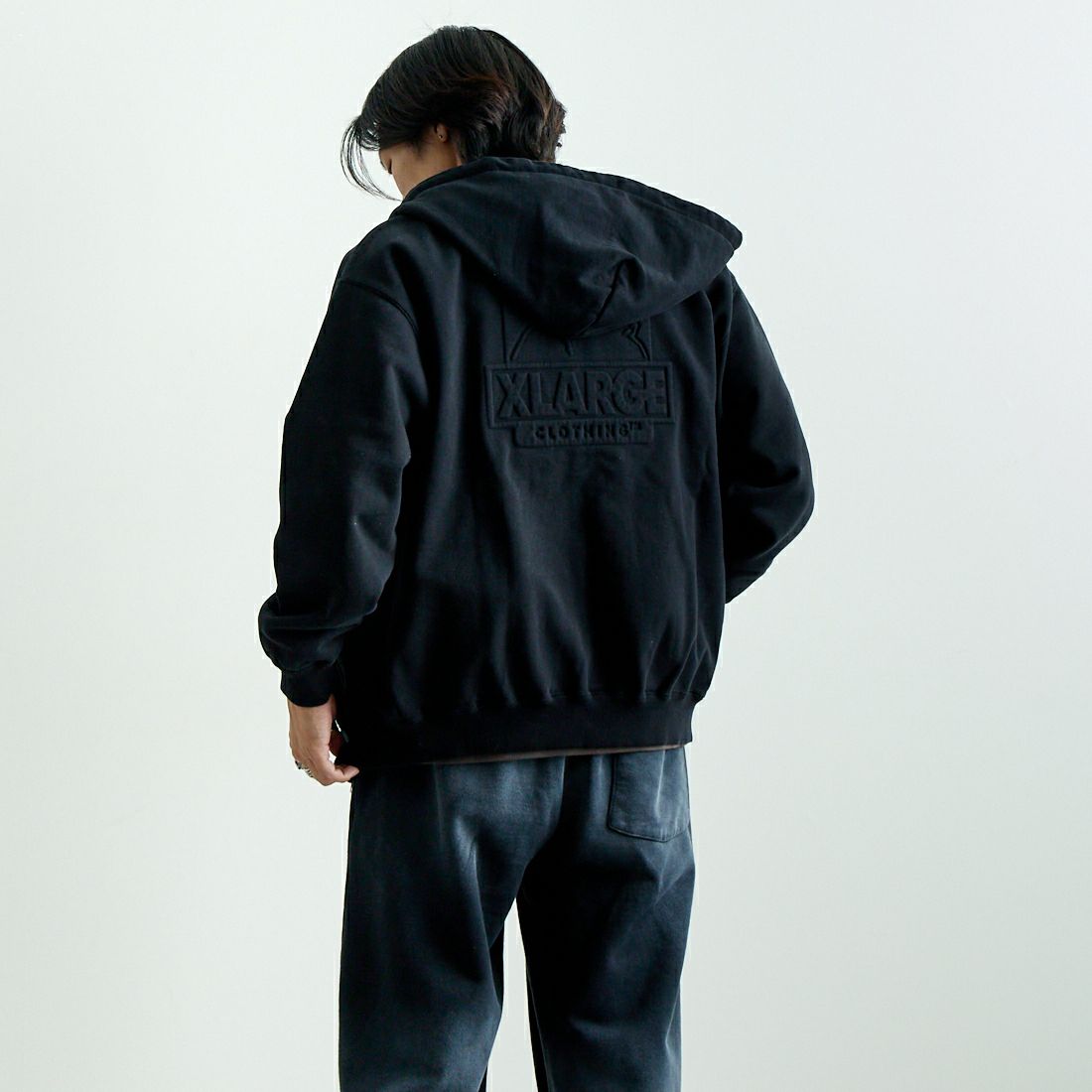 BLACK&&モデル身長：179cm 着用サイズ：M&&