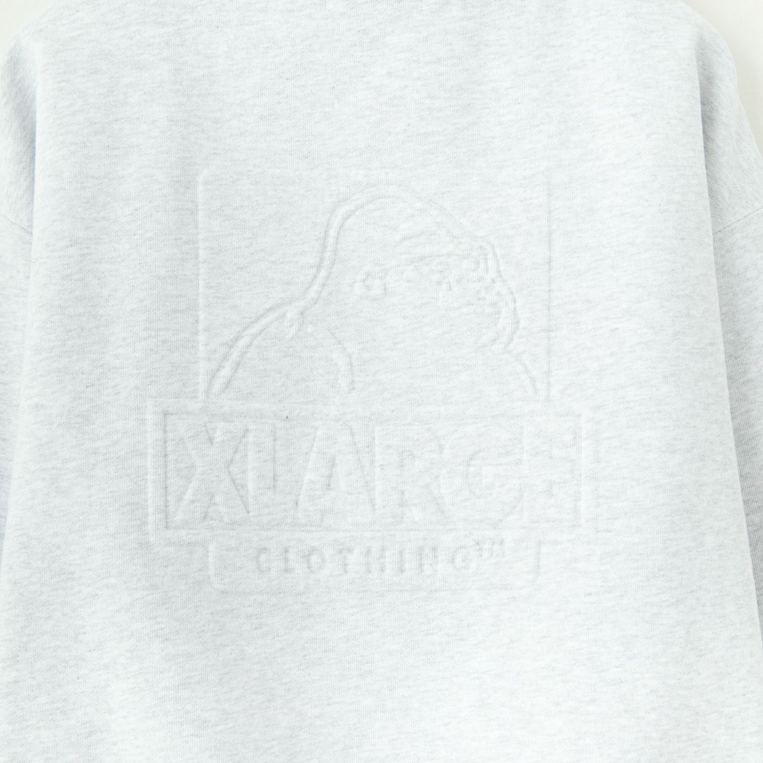 XLARGE [エクストララージ] エンボスOGボックスロゴ ジップアップスウェットフーディ [101251012002] ASH