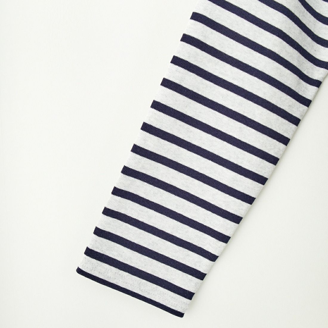 ST.JAMES [セントジェームス] 別注 バスクボーダーロングスリーブTシャツ [OUESSANT-JF] GRI/NAV