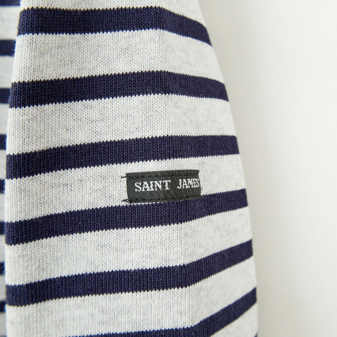 ST.JAMES [セントジェームス] 別注 バスクボーダーロングスリーブTシャツ [OUESSANT-JF] GRI/NAV