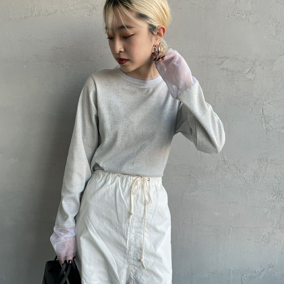 02 OFF&&モデル身長：150cm 着用サイズ：F&&