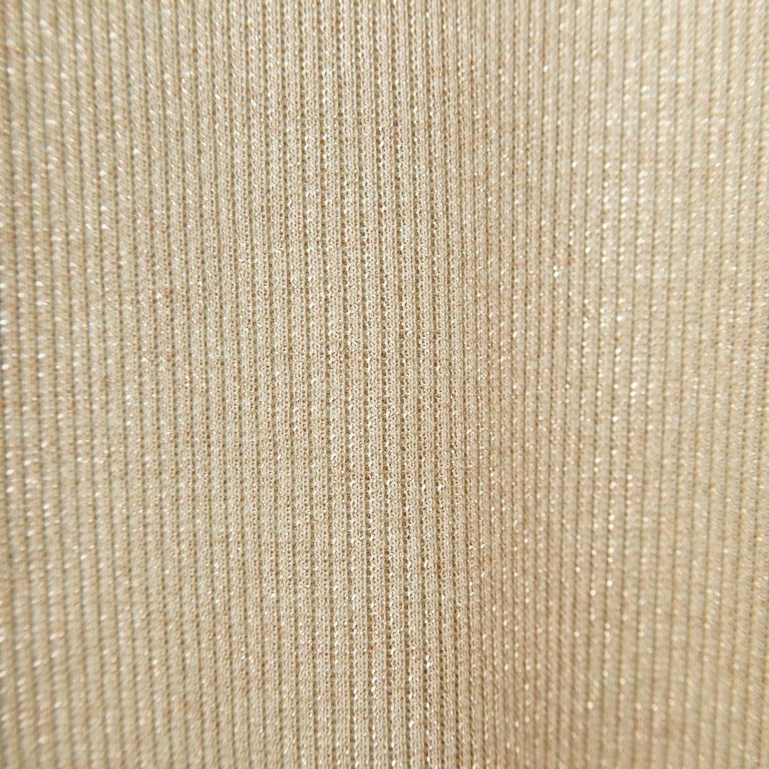 nenom [ネノム] シアーチュール袖切替 ロングスリーブラメカットソー [NE24132086] 22 BEIGE