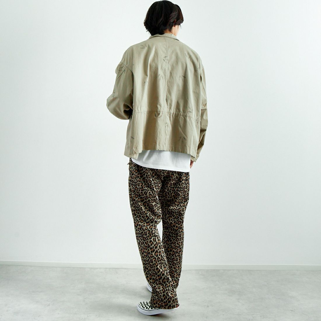 Needles [ニードルズ] トラックパンツ [QV316] B LEOPARD &&モデル身長：179cm 着用サイズ：M&&