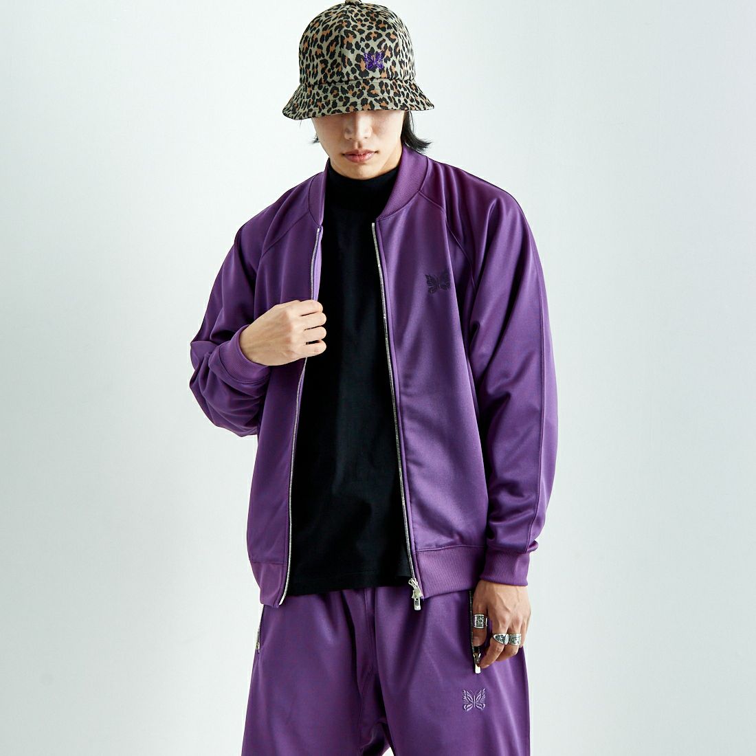 A PURPLE&&モデル身長：179cm 着用サイズ：L&&