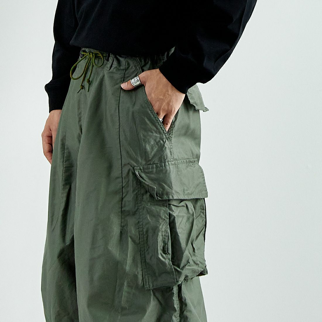 Needles [ニードルズ] BDUヒザデルパンツ [QV155] A OLIVE