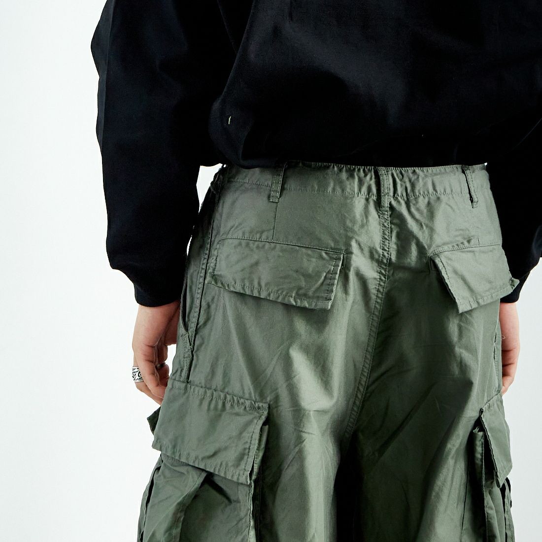 Needles [ニードルズ] BDUヒザデルパンツ [QV155] A OLIVE