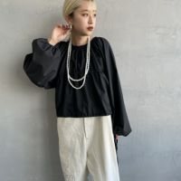 09 BLACK&&モデル身長：150cm 着用サイズ：F&&