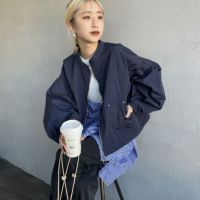 nenom [ネノム] バルーンスリーブ ドローコード付きブルゾン