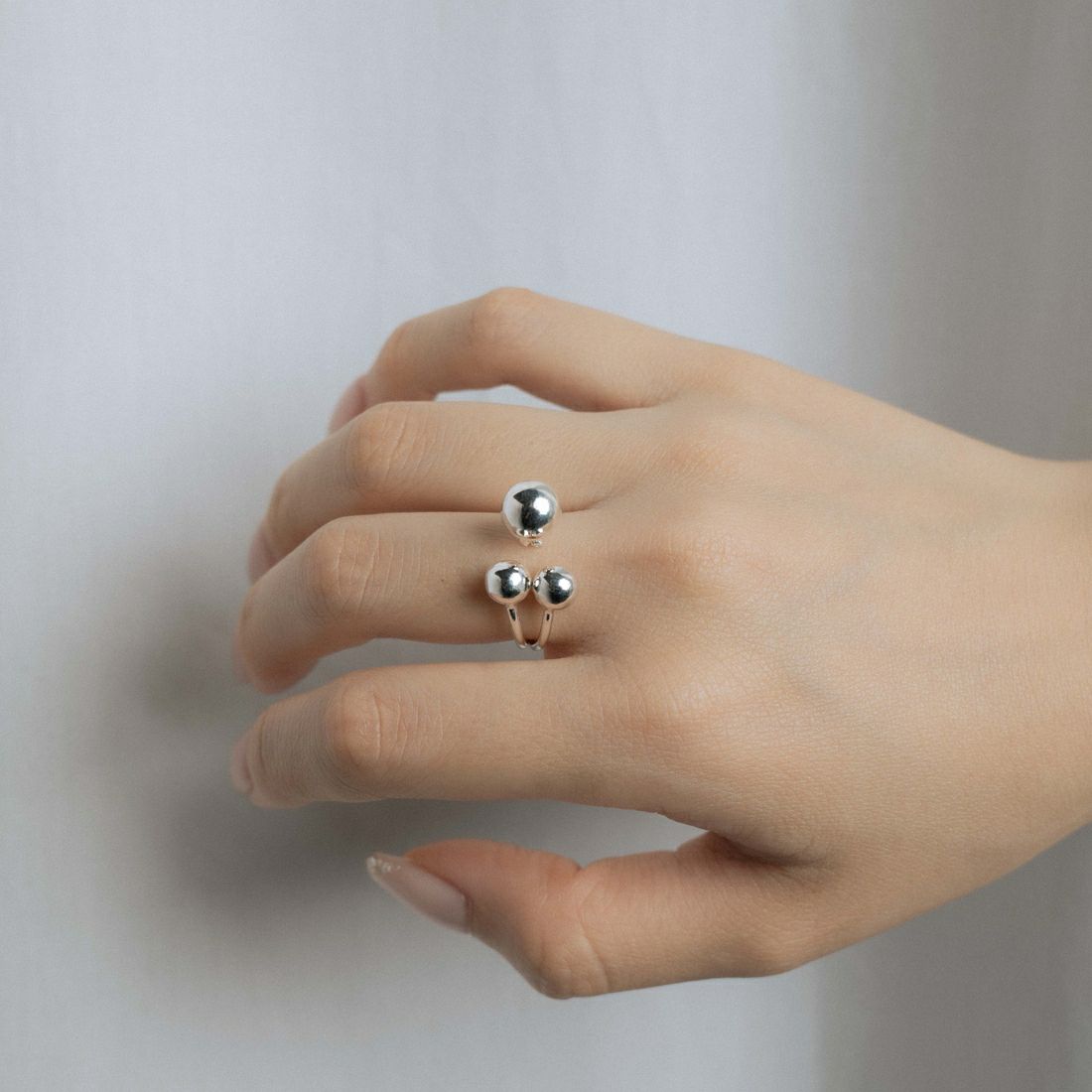 aura [オーラ] 3ボールリング [A-R016] SILVER